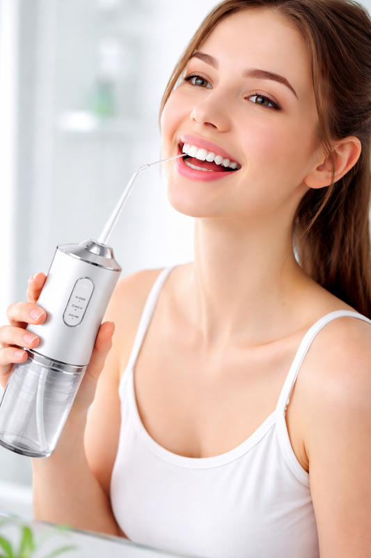 AquaSmile Pro™ - Limpiador Dental Eléctrico Irrigador